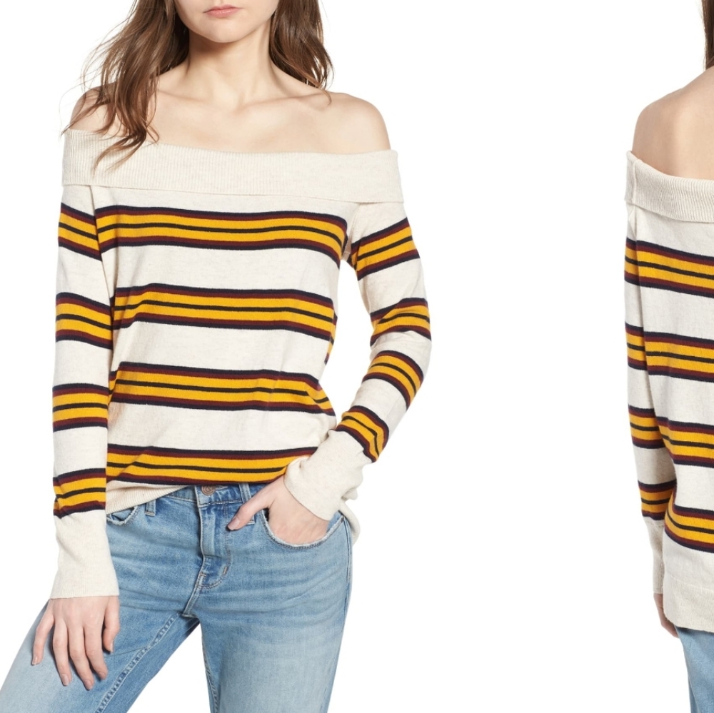 Treasure & Bond Off the Shoulder Sweater